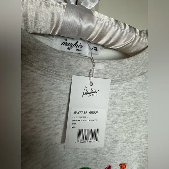 Empathy Gray Crew Neck Sweater - Picture 4 of 9